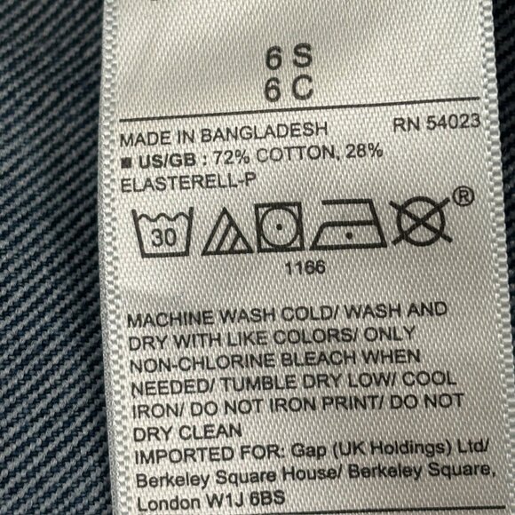 Gap Real Straight Women's size 6 Dark Wash Blue Denim jeans - Picture 3 of 4